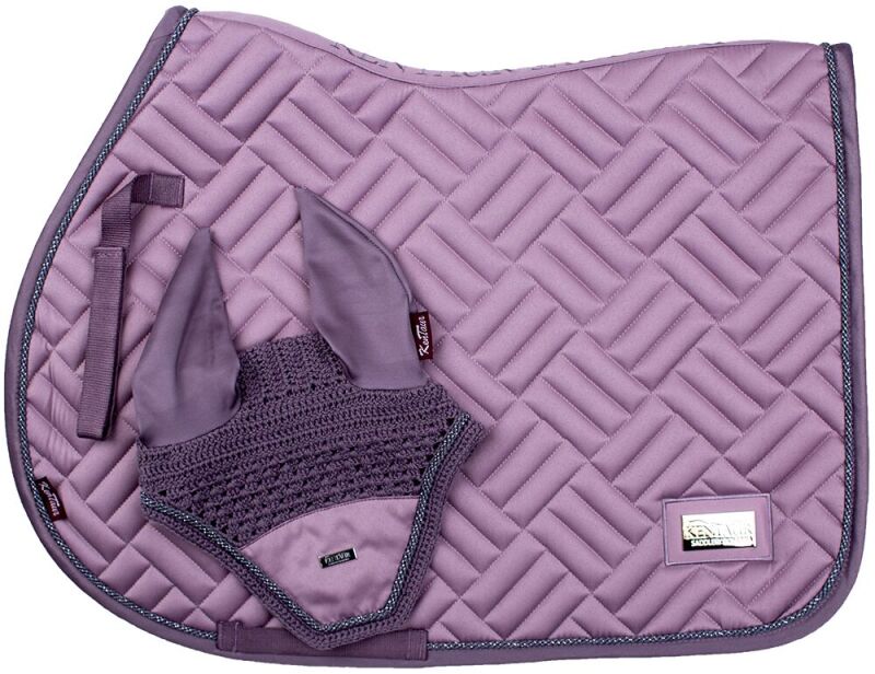 Kentaur set saténový s plíškem - lila